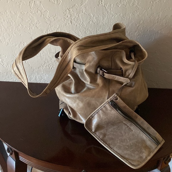 ALEXANDER WANG ROBYN medium beige Bag Nubuck Drawstring Bucket Detachable Pouch… - Picture 6 of 15